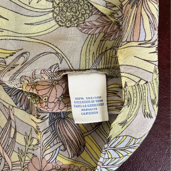 Anthropologie Odille Wind Tossed Blooms Silk Blouse - Picture 6 of 6